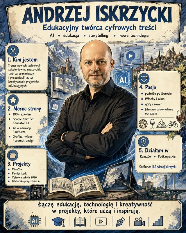 Use everything you know about me and create an infographic representing me. Do it in Franco-Belgian comic book style. In